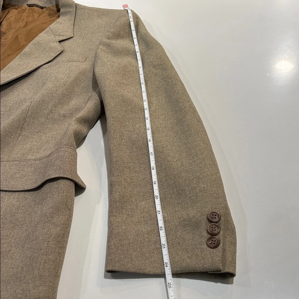 Vintage Levi’s Blazer Action Suit Jacket Tan‎ Beige Brown Size 46R